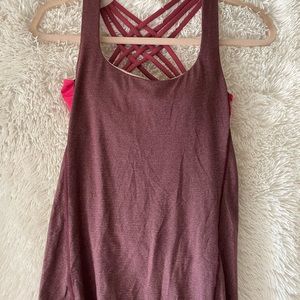 Women’s Lululemon Free To Be Wild Tank Top size 6 Yoga Pilates Spin Running Pink